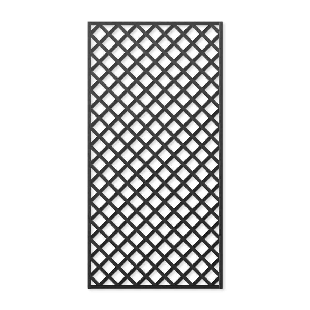 treillage 1mx2m losange 75mm noir